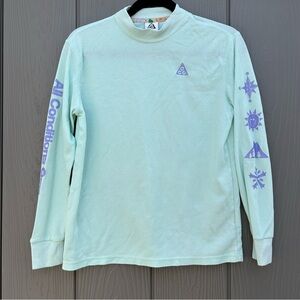 Nike ACG All Conditions Gear Waffle Knit Shirt Long Sleeve Thermal Girl’s Large